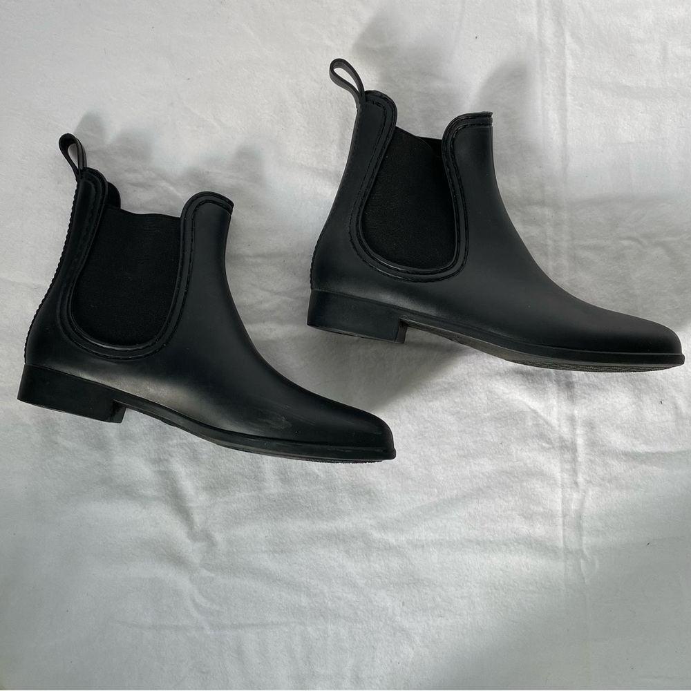 Black Chelsea Rain Boots